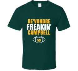 De'vondre Freakin Campbell Football Sports Star Fan T Shirt De'vondre Freakin Campbell Football Sports Star Fan T Shirt
