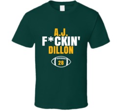 Aj Fckin Dillon Football Sports Star Fan T Shirt Aj Fckin Dillon Football Sports Star Fan T Shirt