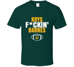 Krys Fckin Barnes Football Sports Star Fan T Shirt Krys Fckin Barnes Football Sports Star Fan T Shirt