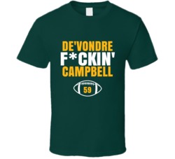 De'vondre Fckin Campbell Football Sports Star Fan T Shirt De'vondre Fckin Campbell Football Sports Star Fan T Shirt