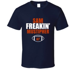Sam Freakin Mustipher Football Sports Star Fan T Shirt