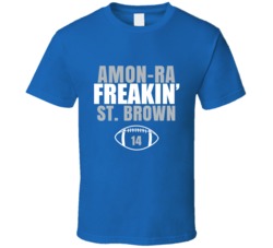 Amon-ra Freakin St Brown Football Sports Star Fan T Shirt Amon-ra Freakin St Brown Football Sports Star Fan T Shirt