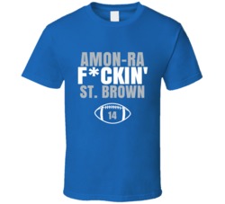 Amon-ra Fckin St Brown Football Sports Star Fan T Shirt Amon-ra Fckin St Brown Football Sports Star Fan T Shirt