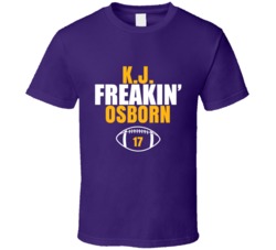 Kj Freakin Osborn Football Sports Star Fan T Shirt Kj Freakin Osborn Football Sports Star Fan T Shirt