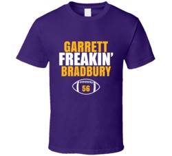 Garrett Freakin Bradbury Football Sports Star Fan T Shirt Garrett Freakin Bradbury Football Sports Star Fan T Shirt