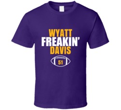 Wyatt Freakin Davis Football Sports Star Fan T Shirt Wyatt Freakin Davis Football Sports Star Fan T Shirt