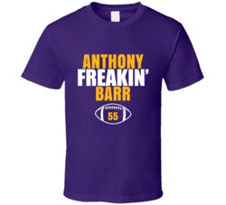 Anthony Freakin Barr Football Sports Star Fan T Shirt Anthony Freakin Barr Football Sports Star Fan T Shirt