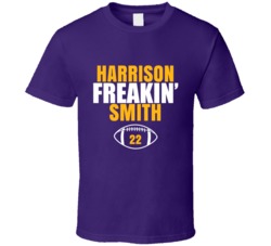 Harrison Freakin Smith Football Sports Star Fan T Shirt Harrison Freakin Smith Football Sports Star Fan T Shirt