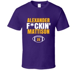 Alexander Fckin Mattison Football Sports Star Fan T Shirt Alexander Fckin Mattison Football Sports Star Fan T Shirt
