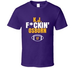 Kj Fckin Osborn Football Sports Star Fan T Shirt Kj Fckin Osborn Football Sports Star Fan T Shirt