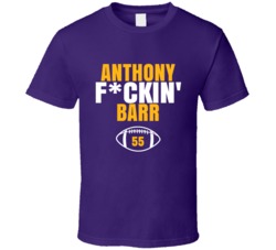 Anthony Fckin Barr Football Sports Star Fan T Shirt Anthony Fckin Barr Football Sports Star Fan T Shirt