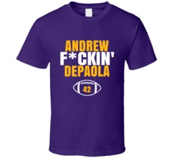 Andrew Fckin Depaola Football Sports Star Fan T Shirt Andrew Fckin Depaola Football Sports Star Fan T Shirt