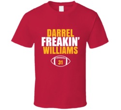 Darrel Freakin Williams Football Sports Star Fan T Shirt Darrel Freakin Williams Football Sports Star Fan T Shirt