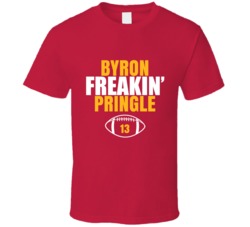 Byron Freakin Pringle Football Sports Star Fan T Shirt Byron Freakin Pringle Football Sports Star Fan T Shirt