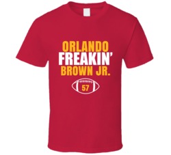 Orlando Freakin Brown Jr Football Sports Star Fan T Shirt Orlando Freakin Brown Jr Football Sports Star Fan T Shirt