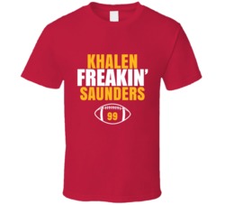 Khalen Freakin Saunders Football Sports Star Fan T Shirt Khalen Freakin Saunders Football Sports Star Fan T Shirt