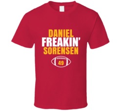 Daniel Freakin Sorensen Football Sports Star Fan T Shirt Daniel Freakin Sorensen Football Sports Star Fan T Shirt