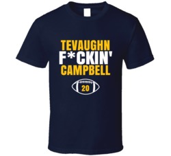 Tevaughn Fckin Campbell Football Sports Star Fan T Shirt