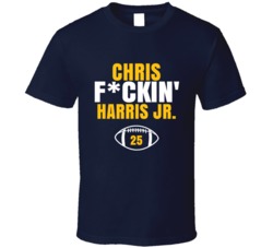 Chris Fckin Harris Jr Football Sports Star Fan T Shirt