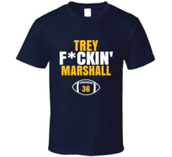 Trey Fckin Marshall Football Sports Star Fan T Shirt