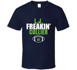 Lj Freakin Collier Football Sports Star Fan T Shirt