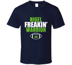 Nigel Freakin Warrior Football Sports Star Fan T Shirt Nigel Freakin Warrior Football Sports Star Fan T Shirt