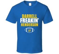 Darrell Freakin Henderson Football Sports Star Fan T Shirt Darrell Freakin Henderson Football Sports Star Fan T Shirt