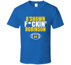 A'shawn Fckin Robinson Football Sports Star Fan T Shirt A'shawn Fckin Robinson Football Sports Star Fan T Shirt
