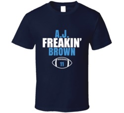Aj Freakin Brown Football Sports Star Fan T Shirt