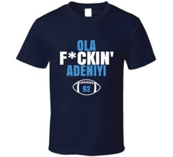 Ola Fckin Adeniyi Football Sports Star Fan T Shirt Ola Fckin Adeniyi Football Sports Star Fan T Shirt