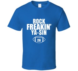 Rock Freakin Ya-sin Football Sports Star Fan T Shirt Rock Freakin Ya-sin Football Sports Star Fan T Shirt