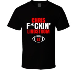 Chris Fckin Lindstrom Football Sports Star Fan T Shirt Chris Fckin Lindstrom Football Sports Star Fan T Shirt