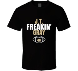 Jt Freakin Gray Football Sports Star T Shirt Jt Freakin Gray Football Sports Star T Shirt