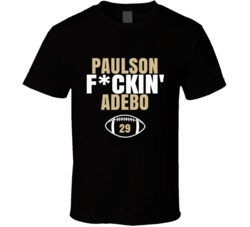 Paulson Fckin Adebo Football Sports Star T Shirt Paulson Fckin Adebo Football Sports Star T Shirt