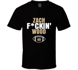 Zach Fckin Wood Football Sports Star T Shirt Zach Fckin Wood Football Sports Star T Shirt
