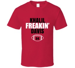 Khalil Freakin Davis Football Sports Star Fan T Shirt Khalil Freakin Davis Football Sports Star Fan T Shirt