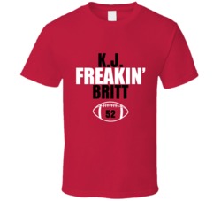 Kj Freakin Britt Football Sports Star Fan T Shirt Kj Freakin Britt Football Sports Star Fan T Shirt