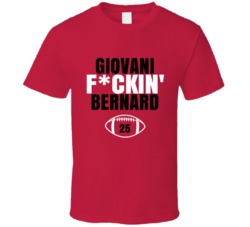 Giovani Fckin Bernard Football Sports Star Fan T Shirt Giovani Fckin Bernard Football Sports Star Fan T Shirt