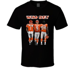 Who Dey Cincinnati Football Burrow Chase Mixon T Shirt Who Dey Cincinnati Football Burrow Chase Mixon T Shirt