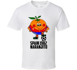 Naranjito 1982 Spain World Cup Soccer Mascot Fan T Shirt Naranjito 1982 Spain World Cup Soccer Mascot Fan T Shirt
