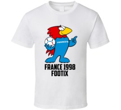 Footix 1998 France World Cup Soccer Mascot Fan T Shirt Footix 1998 France World Cup Soccer Mascot Fan T Shirt