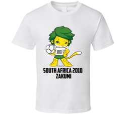 Zakumi 2010 South Africa World Cup Soccer Mascot Fan T Shirt Zakumi 2010 South Africa World Cup Soccer Mascot Fan T Shirt