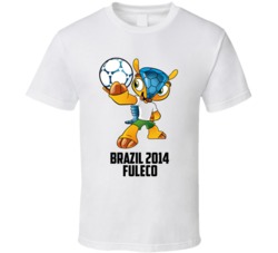 Fuleco 2014 Brazil World Cup Soccer Mascot Fan T Shirt Fuleco 2014 Brazil World Cup Soccer Mascot Fan T Shirt