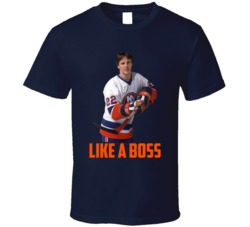 Mike Bossy Hockey Legend New York Like A Boss Fan T Shirt Mike Bossy Hockey Legend New York Like A Boss Fan T Shirt