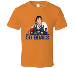 Mike Bossy 50 Goals New York Hockey T Shirt Mike Bossy 50 Goals New York Hockey T Shirt