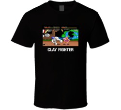 Clay Fighter Video Game Classic Retro T Shirt Clay Fighter Video Game Classic Retro T Shirt