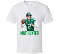 Zach Wilson New York Football Sports Milf Hunter Fan T Shirt Zach Wilson New York Football Sports Milf Hunter Fan T Shirt