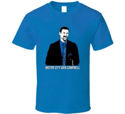 Motor City Dan Campbell Detroit Football Coach Sports Fan T Shirt Motor City Dan Campbell Detroit Football Coach Sports Fan T Shirt
