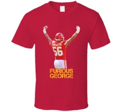 George Karlaftis Furious George Kansas City Football T Shirt George Karlaftis Furious George Kansas City Football T Shirt