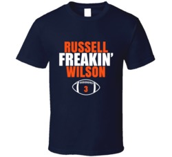 Russell Freakin Wilson Denver Football Fan T Shirt Russell Freakin Wilson Denver Football Fan T Shirt